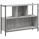 vidaXL Bibliothèque sonoma gris 102x28x77 5 cm bois d'ingénierie