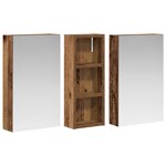 vidaXL Ensemble de Meubles de Salle de Bain 3 Pièces 80 x 10 5 x 50 cm