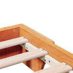 vidaXL Lit en pin massif verni 90x190 cm