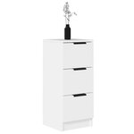 vidaXL Buffet Blanc 30x30x70 cm Bois d'ingénierie