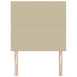 vidaXL Tête de lit LED avec tête de lit Vert gris 100 cm Polyester