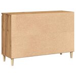 vidaXL Buffet chêne artisanal 102x35x70 cm bois d'ingénierie