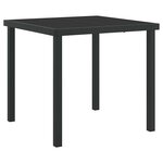 vidaXL Ensemble de salle à manger pour jardin 5 Pièces Gris et Noir