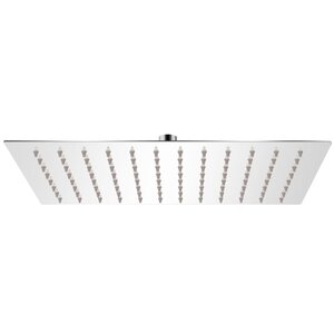 vidaXL Tête de douche plongeante rectangulaire en acier inoxydable 20x30 cm