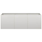 vidaXL Jardinière 120x40x40 cm acier inoxydable