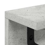 vidaXL Porte-manteau mural Gris béton 80 x 10 5 x 10 5 cm