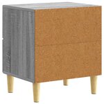 vidaXL Table de chevet 2 pc Sonoma gris 43 x 34 5 x 48 cm