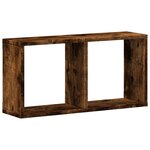 vidaXL Armoire murale 60x16x30 cm chêne fumé bois d'ingénierie