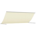 vidaXL Auvent rétractable crème 400x150 m tissu et acier