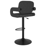 vidaXL Tabourets de bar lot de 2 gris foncé tissu