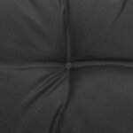 vidaXL Repose-pied de jardin avec coussin Gris Bois de pin massif