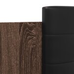 vidaXL Cadre de lit avec LED sans matelas chêne marron 120x190 cm