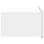 vidaXL Cabinet de chevet mural 2 pc Blanc brillant 49 x 34 5 x 24 cm