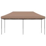 vidaXL Tente de réception pliable escamotable marron 580x292x315 cm