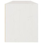 vidaXL Armoire murale Blanc 100x30x35 cm Bois de pin massif