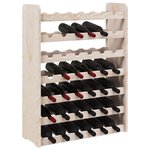 vidaXL Casier à vin 67 5x25x87 cm Bois de pin massif