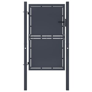 vidaXL Portail de jardin Acier 100x150 cm Anthracite