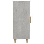 vidaXL Buffet Gris béton 34 5x34x90 cm Bois d'ingénierie