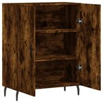 vidaXL Buffet chêne fumé 69 5x34x90 cm bois d'ingénierie
