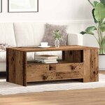 Table basse vidaXL en bois ancien 102x55x43 5 cm en bois reconstitué