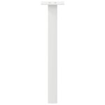 vidaXL Pieds de table basse 4 pièces Blanc 42 cm Acier