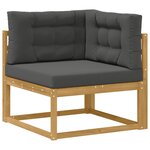 vidaXL Ensemble de canapés d'extérieur 6 pc Blanc et anthracite