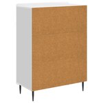 vidaXL Buffet Blanc brillant 66 x 34 5 x 92 cm Bois d'ingénierie