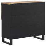 vidaXL Buffet avec 2 portes 80x33x75 cm bois massif de manguier