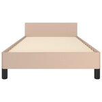 vidaXL Cadre de lit sans matelas cappuccino 80x200 cm similicuir