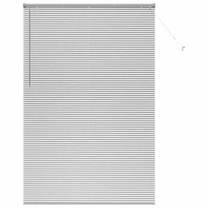 vidaXL Store de Fenêtre avec des rideaux Argent Aluminium