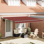 vidaXL Auvent rétractable automatique orange et marron 350x250 cm