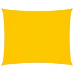 vidaXL Voile de parasol tissu oxford rectangulaire 2 5x4 5 m jaune