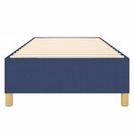 vidaXL Cadre de lit sans matelas bleu 80x200 cm tissu
