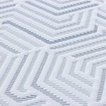 vidaXL Coussins de Matelas Blanc et Bleu 90 x 200 cm