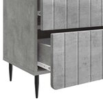 vidaXL Cabinet de chevet Gris béton 62 x 34 5 x 49 5 cm