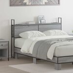 vidaXL Tête de lit de rangement Sonoma gris 120 cm Bois d'ingénierie