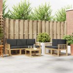 vidaXL Ensemble de canapés d'extérieur 6 Pièces