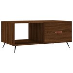 vidaXL Table basse chêne marron 90x50x40 cm bois d'ingénierie