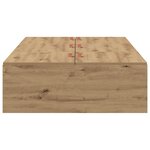 vidaXL Lit de rangement en chêne artisan 100x200 cm