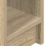vidaXL Tables de chevet avec tiroir 2 Pièces chêne sonoma 20x36x60 cm