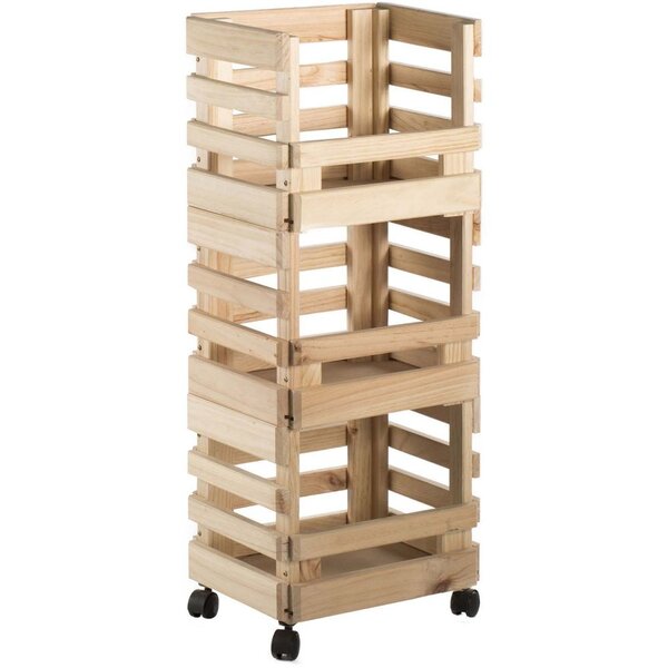 Caisse de rangement sur roulettes evolution (lot de 3)