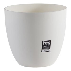 PLASTIKEN Pot de fleurs bol Tes - 26 cm - Blanc