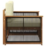 vidaXL Sofa de milieu extérieur Naturel