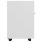 vidaXL Armoire à roulettes Blanc 45x38x54 cm Bois d’ingénierie