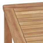 vidaXL Table à dîner de jardin 140x80x77 cm Bois de teck solide