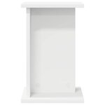 vidaXL Support de Plante Blanc 25 x 25 5 x 40 5 cm Bois d'ingénierie