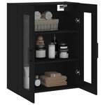 vidaXL Armoire murale noir 69 5x34x90 cm