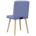 vidaXL Chaises à manger lot de 2 bleu jean tissu