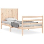 vidaXL Cadre de lit sans matelas 100x200 cm bois massif