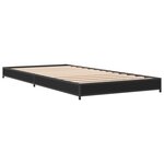 vidaXL Cadre de lit sans matelas noir 75x190 cm